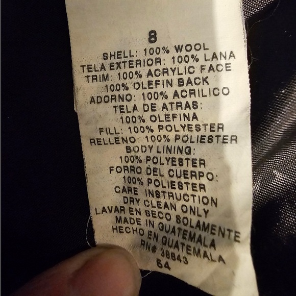 ROTHSCHILD UEC Girls Size 8 Gray Coat with Black Trim Hood Button Dressy Formal - Picture 11 of 11